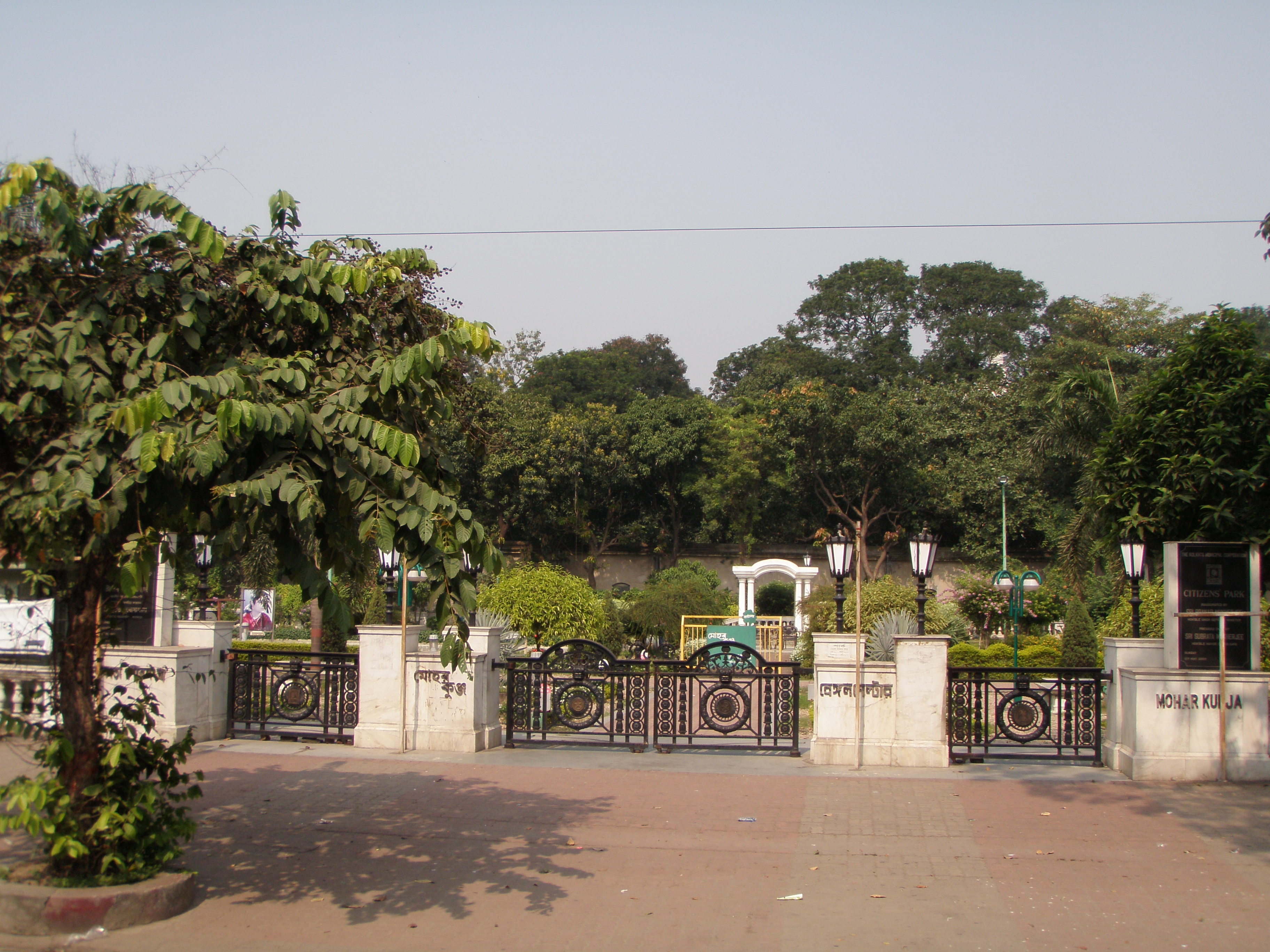 Beautiful photograph showing the main view of Mohor Kunja in Kolkata
